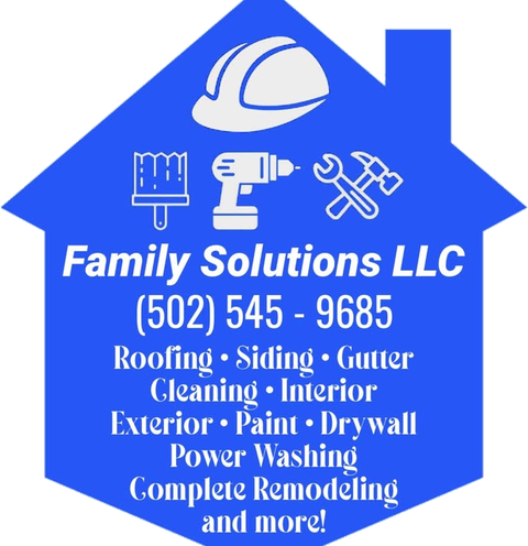 Family Solutions LLC, roofing, siding, gutter cleaning, interior and exterior paint, drywall, power washing and complete remodeling. Call (502) 545-9685.